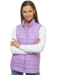 Kamizelka damska pikowana jasnofioletowa OZONEE JS/M23038/37