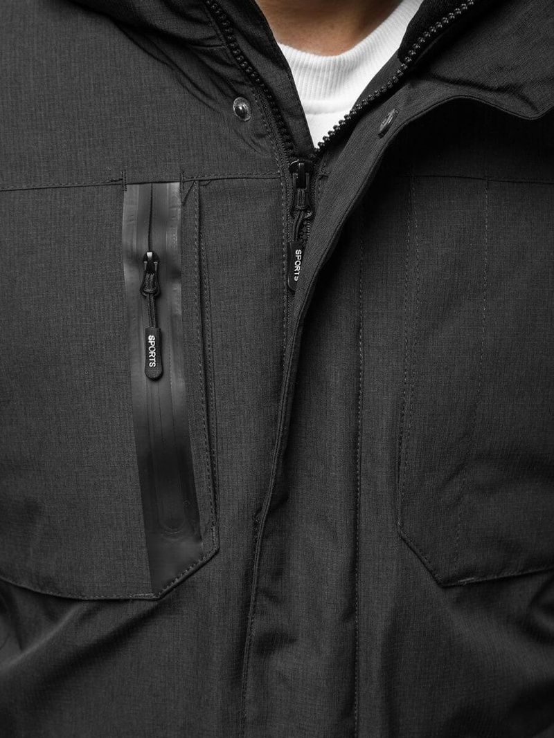 Куртка чоловіча Темно-сіра OZONEE O/9803