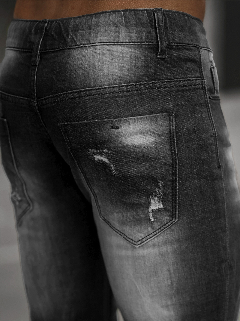 Spodnie jeansowe męskie czarne OZONEE NB/MP0005NZ