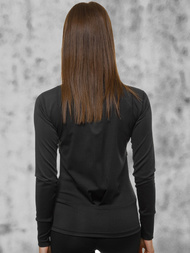 Bluza damska rozpinana czarna OZONEE JS/HD150/1