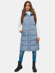 Стьобаний жіночий жилет Яскраво-Синя OZONEE O/H909/101