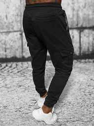 Чоловічі штани джоггери чорнi OZONEE O/PAN23023