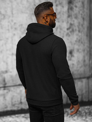 Bluza z kapturem męska czarna OZONEE O/TB2216