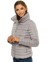 Kurtka przejściowa damska szara OZONEE JS/M23063/5