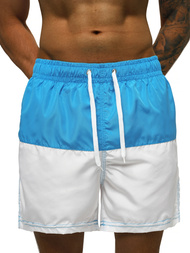 Шорти для плавання чоловічі синьо-білі OZONEE JS/HM055