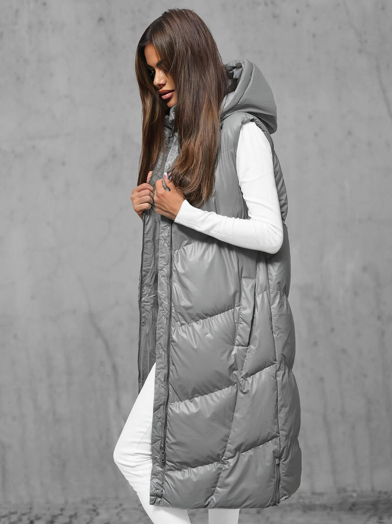 Стьобаний жіночий жилет ciра OZONEE JS/5M3183/105