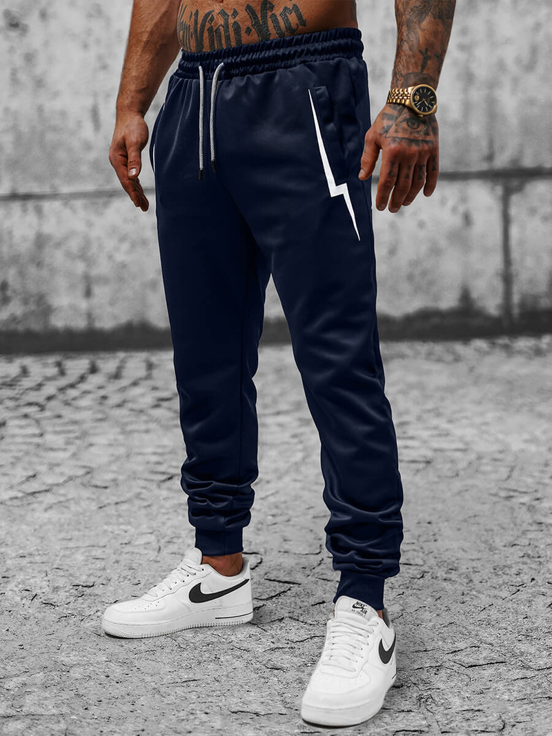 Штани спортивні чоловічі tемно-cинi OZONEE JS/8K165