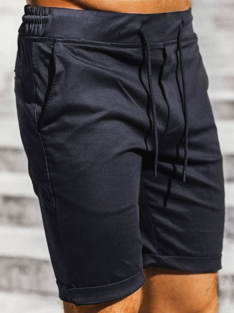 Spodenki męskie chinos ciemno-granatowe OZONEE DJ/1008