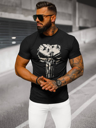 T-shirt męski slim fit czarny OZONEE NB/MT3045