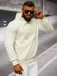 Bluza z kapturem męska ecru OZONEE JS/27B6510/155