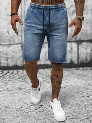 Spodenki męskie jeansowe ciemno-niebieskie OZONEE NB/MP0267BS