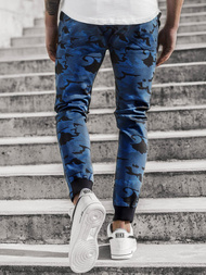 Spodnie męskie joggery moro-granatowe OZONEE A/1003