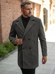 Płaszcz męski grafitowy OZONEE JS/11Z8269