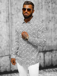 Сорочка Чоловіча Чорно-Бiла OZONEE E/9000/3Z