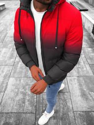 Чоловіча зимова куртка Червоно/Чорна OZONEE JS/M760/270