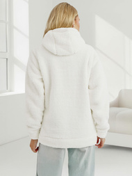 Bluza damska z kapturem biała OZONEE JS/HH192/1