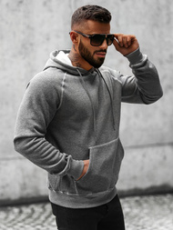 Bluza z kapturem męska grafitowa OZONEE O/8B152/5