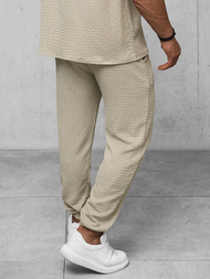 Spodnie dresowe męskie beżowe OZONEE O/K960SP