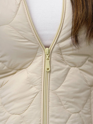 Kurtka damska pikowana ecru OZONEE JS/16M9239/62