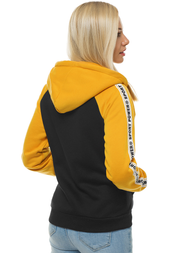 Bluza rozpinana damska żółto-czarna OZONEE JS/KSW3003