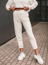 Жіночий спортивний костюм з двох частин Кремова OZONEE O/MB2040/21