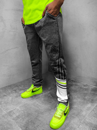 Spodnie dresowe męskie grafitowe OZONEE JS/AM123Z