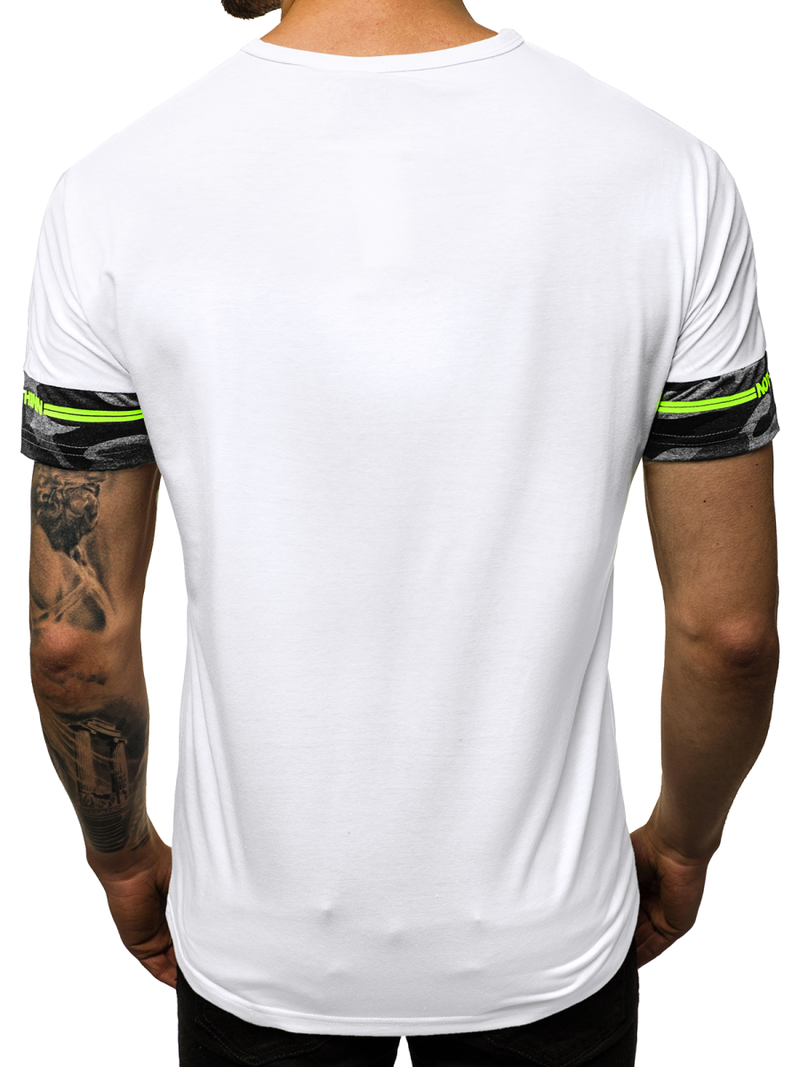 T-Shirt męski biały OZONEE JS/SS10976