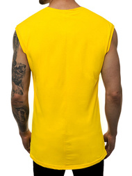 Koszulka bez rękawów męska żółta OZONEE MACH/M1210