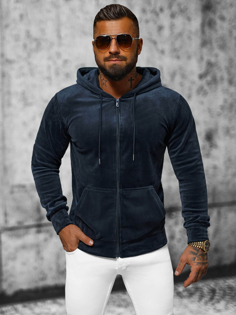 Толстовка костюм чоловіча tемно-cиня OZONEE JS/8B1168/25