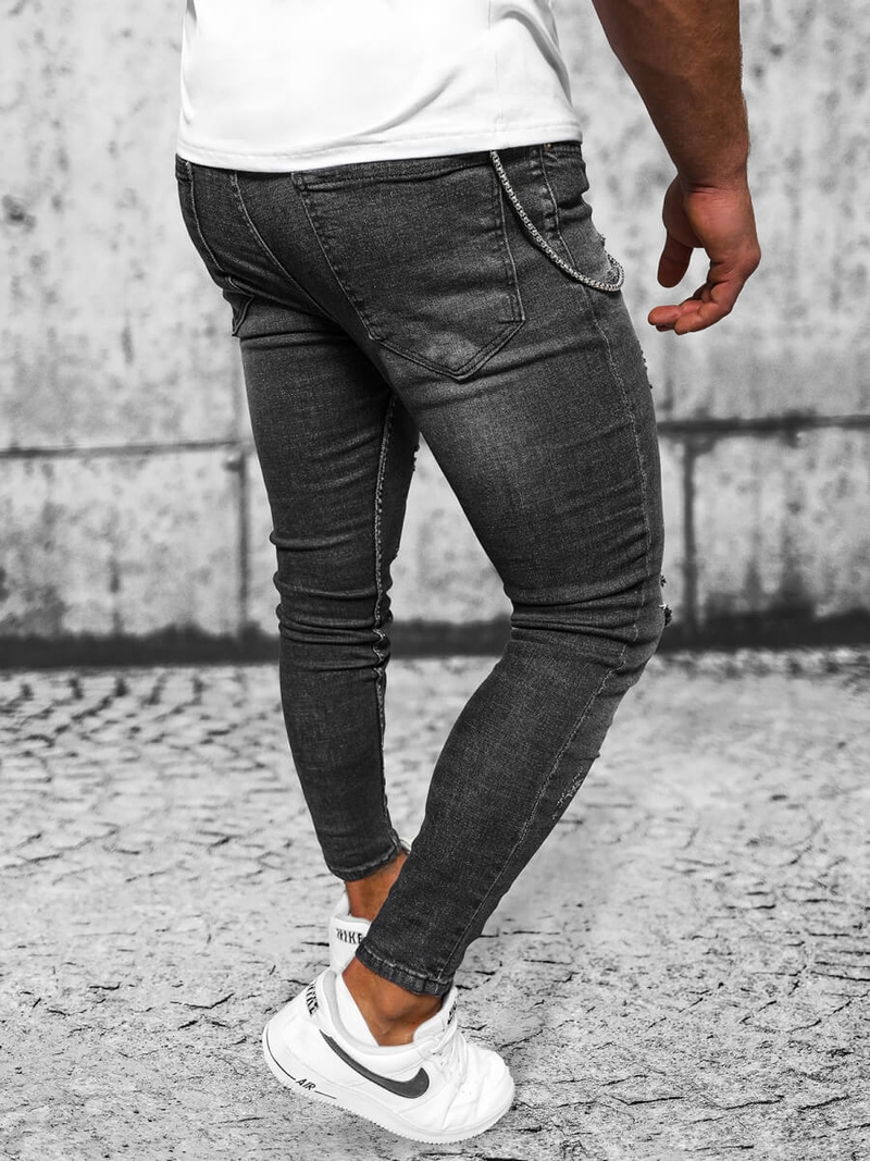 Чоловічі джинси чорнi OZONEE O/MB463