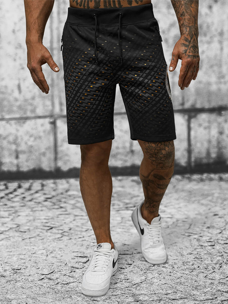 Шорти Чоловічі Чорнi OZONEE JS/8K1129/3