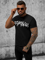 T-shirt męski slim fit czarny OZONEE NB/MT3027