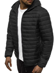 Kurtka męska przejściowa czarna OZONEE JS/LY35