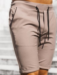 Spodenki męskie chinos szare OZONEE DJ/1001