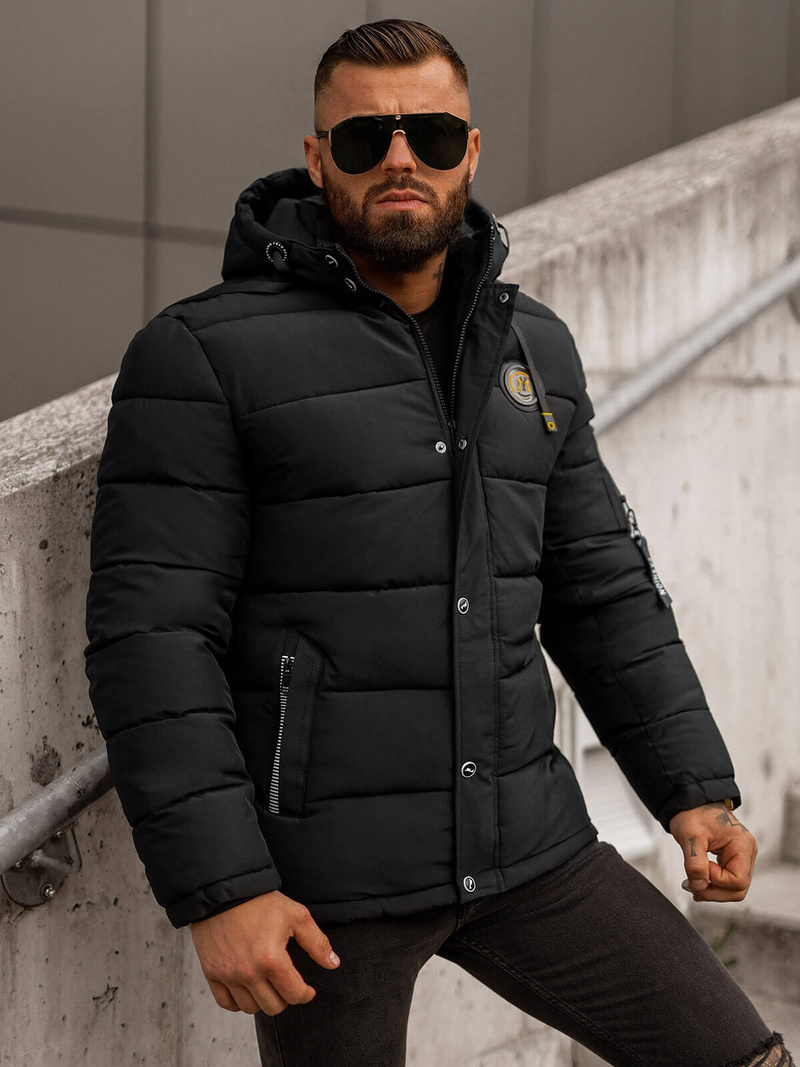 Куртка чоловіча чорна OZONEE JS/57M7503/392Z