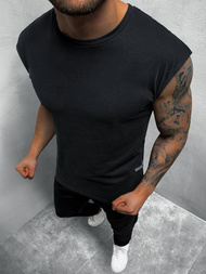 Koszulka bez rękawów męska czarna OZONEE O/1265Z