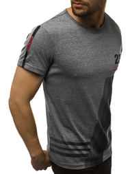 T-Shirt męski grafitowy OZONEE JS/SS10932