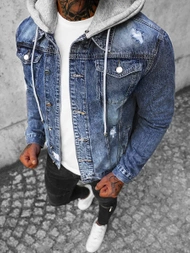 Чоловіча джинсова куртка Синя OZONEE NB/MJ505BZ