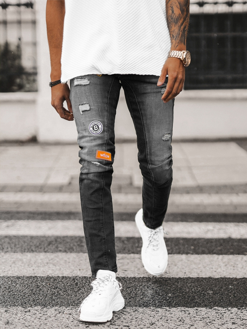 Чоловічі джинси Чорнi OZONEE NB/MP0047NZ