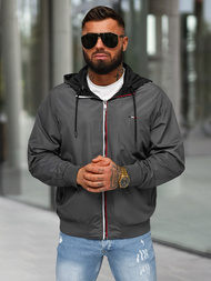 Чоловіча двостороння куртка чорна OZONEE JS/16M9207/392