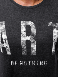 Longsleeve męski grafitowy OZONEE O/1292Z 