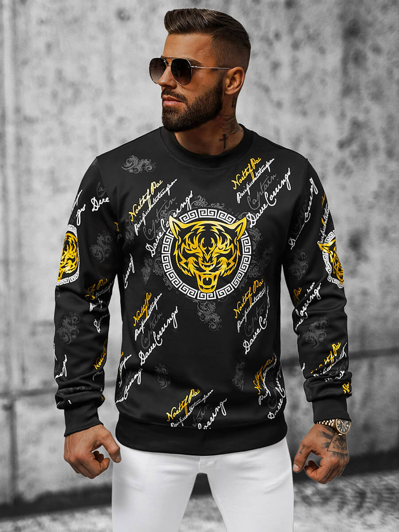 Bluza męska czarna OZONEE JS/8B1106/3