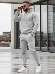 Komplet dresowy męski szary OZONEE JS/68C10381/2Z