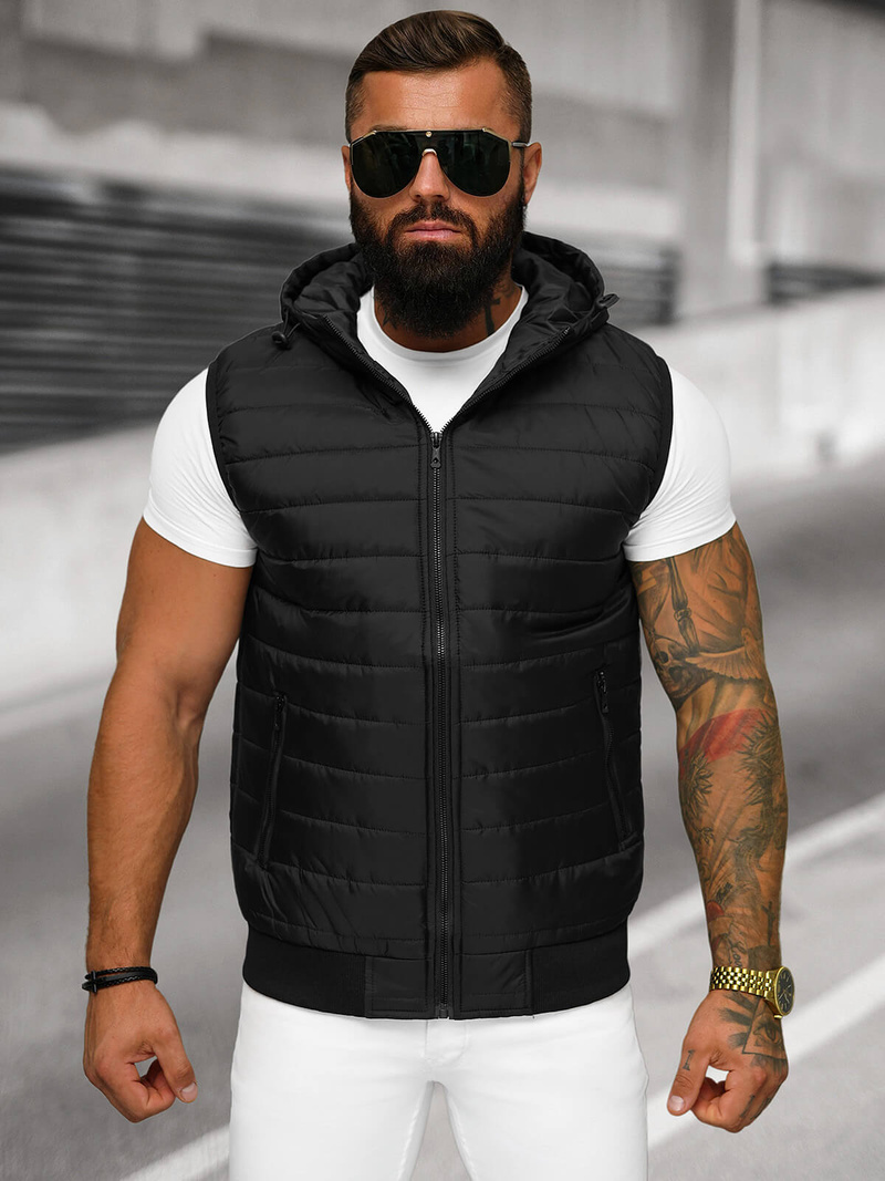 Безрукавка чоловіча Чорна OZONEE JS/MY88Z