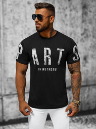 T-shirt męski czarny OZONEE O/1180Z