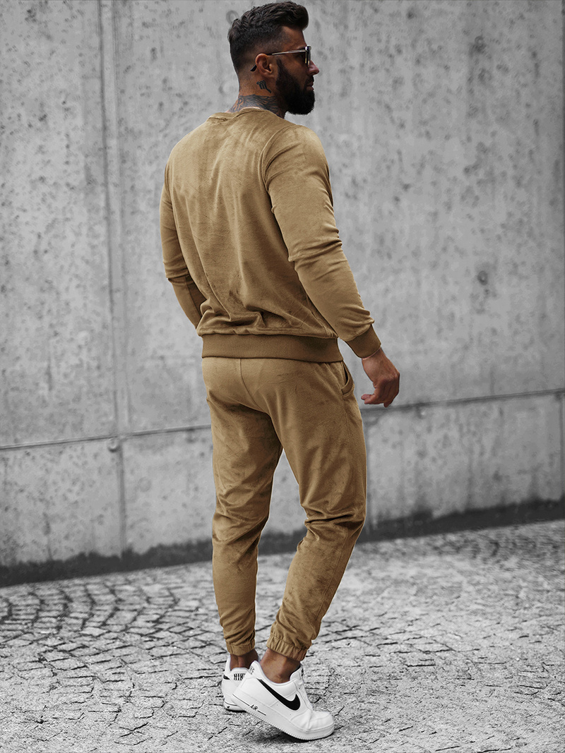 Спортивний костюм чоловічій Гiрчичний OZONEE O/12138