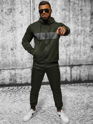 Komplet dresowy męski zielony OZONEE JS/8C8115/29