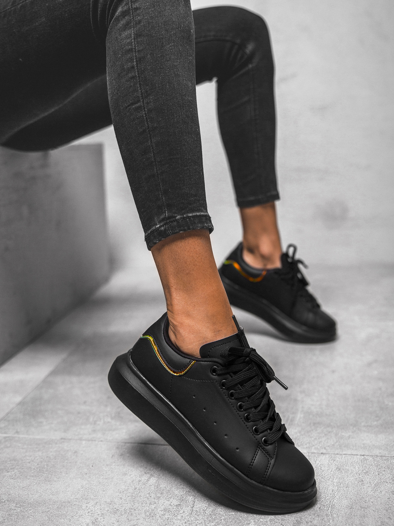 Sneakersy damskie czarne OZONEE T/126