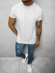 T-Shirt męski biały OZONEE NB/3009