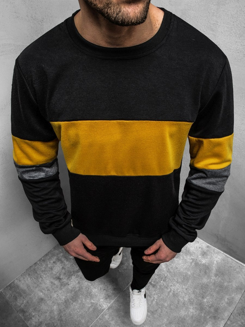 Bluza męska czarna OZONEE JS/JZ11039Z